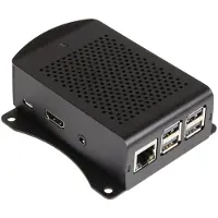 Raspberry Pi - Boks - aluminium - svart