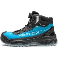 AIRTOX INTERNATIONAL A/S TX66 sikkerhetsstøvel,TransAm, Whitelayer spikertrampvern, PRO smart snøring, TPU såle, Svart/blå - Str. 45