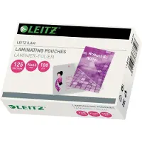Leitz Lamineringslommer 65x95mm 125 my (100 stk.)
