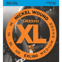 D'Addario EXL160 Bass Guitar Strings Medium 50-105 Long Scale