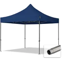 TOOLPORT 3x3 m stål, pop up partytelt, uden sidepaneler, blå