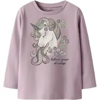 Name it Genser - NmfTulinea - Dawn Rosa m. Trykk - - 2 år (92) - Genser