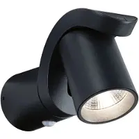 Paulmann utendørs LED-vegglampe Cuff, sensor, antrasitt