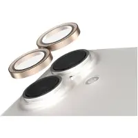 PanzerGlass SAFE. by - Linsebeskytter for mobiltelefon - kamera - glass - glitrende gull - for Apple iPhone 16, 16 Plus