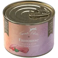 Terra Felis Famousse 12 x 200 g - Kylling & kalkun