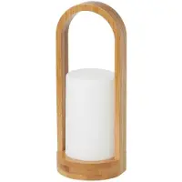 Duni LED-lampe, Bamboo, hvit - (4 stk.)