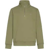 Gant Collegegenser - Shield Halv glidelås - Vasket Olive - - 9-10 år (134-140) - Collegegenser