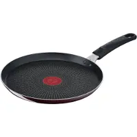 Tefal Resist Intense D52210, Rund, Crêpepanne, Svart, Rød, Titan, 175 °C, Aluminium