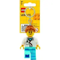 LEGO Nøkkelring m. Lommelykt - Mannlig lege - - OneSize - Lommelykter