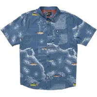 Salty Crew Flagship Uv Button Up Kortarmet Skjorte