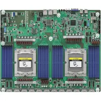 Asrock Industrial GENOA2D24G-2L+ - Hovedkort - LGA6096 Socket - 2 Støttede CPU-er - USB 3.2 Gen 1 - 2 x Gigabit LAN - innbygd grafikk (CPU kreves)