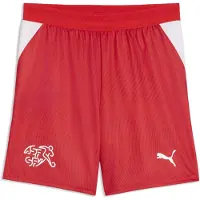 Puma Switzerland 2026 Shorts Youth, Clothing, Red/White, 5-6Y
