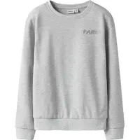 Name It Kids Collegegenser - NkfTilde - Light Grey Melange - - 6 år (116) - Collegegenser