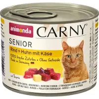 Animonda Carny Senior 6 x 200 g - Sparepakke: Okse, kylling & ost (12 x 200 g)
