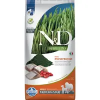 Farmina N&d Spirulina Herring Voksenfôr Til Mellomstore/store Hunder 7kg