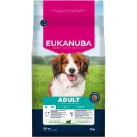 Eukanuba Premium Nutrition Adult Small & Medium Breed Lam & Ris - 3 kg
