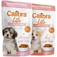 Calibra Life Pouch Puppy&junior Kylling Våtfôr For Hunder 10x150g