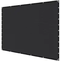 Vevor 90 % solskjermduk, 10 x 10 fot pergola-skjermduk med maljer i rustfritt stål, solskjermingsduk med 140 GSM HDPE-materiale, for utendørs, terrasse, hage og bakgård (svart)