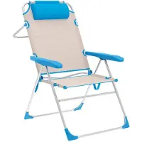 Marbueno Summer 10174 67x66x99 Cm Aluminium Multiposisjons Sammenleggbar Stol