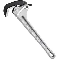 Vevor rørtang, 18" rett rørtang i aluminium, automatisk kjevejustering, justerbar rørleggernøkkel, enkel å bære, ergonomisk håndtak, opphengbar design, for vannrør, bilreparasjoner