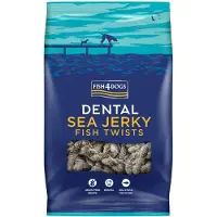 Fish4Dogs Dental Sea Jerky Fish Twists Hundesnacks 500g