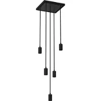 Segula hengelampe Madox Square 5X Wave, svart, stål, E27