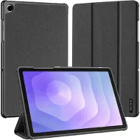 DUX Samsung Galaxy Tab A11+ Domo Tri-Fold Smart Folio-etui - Svart