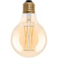 Segula LED-globepære E27 G80 5W 2 200K gull dimbar
