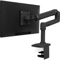 Ergotron LX - Monteringssett (leddarm, skrivebordsklemmemontering, kausemontering, 8-stang) - Konstant kraftteknologi - for LCD-skjerm - aluminium - matt svart - skjermstørrelse: inntil 34