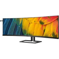 Philips 45B1U6900C - LED-skjerm - kurvet - 45" (44.5" synlig) - 5120 x 1440 Dual Quad HD @ 75 Hz - VA - 450 cd/m² - 3000:1 - DisplayHDR 400 - 4 ms ...