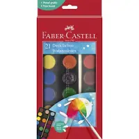 Faber-Castell Akvarell Daekfarver 21 farger