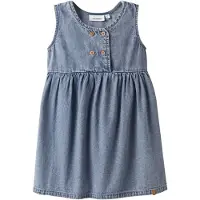 Lil´ Atelier Lil' Atelier Spencer - NmfTaya - Medium+ Blue Denim - - 6 år (116) - Kjole
