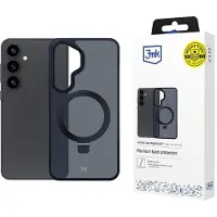 3mk Protection 3mk Smoke Case med magasin og stativ til Samsung Galaxy S25+ – svart