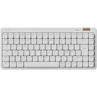 Lofree Flow Lite84 - Tastatur - 75% - bakgrunnsbelyst - trådløs - 2.4 GHz, Bluetooth 5.4, USB-C - tastsvitsj: Lofree x Kailh POM - elfenbenshvit