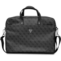 GUESS Saffiano 4G Triangle Logo bag for en 16'' bærbar PC - svart