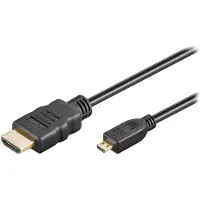 Goobay HDMI - Micro HDMI 2.0 - 1m - Svart