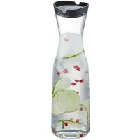 GEFU SMARTLINE, Karaffel, 1 l, Gjennomsiktig, Borosilikatglass, Plast, Silikon, Plast, 313 mm