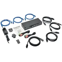 Eaton series 4-Port DisplayPort KVM Switch w/Audio Cables and USB 3.0 SuperSpeed Hub