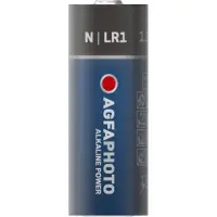 Agfa AgfaPhoto 110-803678, Engangsbatteri, LR1, Alkalinsk, 1,5 V, 1 stykker, Sort, Blå, Rød, Hvit