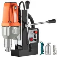 Vevor Magnetisk Drill 220V-240V Magnetisk Boremaskin 980W, Metallborepresse Høy Effekt 680 o/min, Multifunksjons Metallborepresse 35MM Kjerneboremaskin for Boring og Gjenging