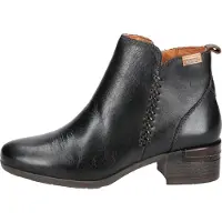 Pikolinos for woman. W6W-8950 Leather Ankle Boots Malaga black (42), 3 to 5 cm, Zip, Casual