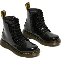 Dr. Martens Støvler - 1460 J - Black Patent Lamper - - 33 - Støvler