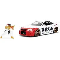 Jada Street Fighter Ryu Nissan Skyline Gt-r 1:24 Bil