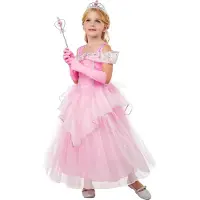Rubies Kostymer - Rosa Princess - - 5-6 år (110-116) - Kostymer
