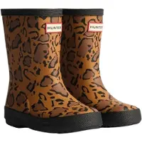 Hunter Gummistøvler - Kids First Leopard Mønster - Rik Tan/Sal - - 26 - Gummistøvler