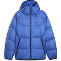 Puma Hooded Down Puffer Jacket Men, Clothing, Mountain Blue, XXL