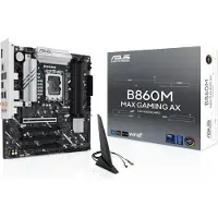 Asus B860M MAX GAMING AX - Hovedkort - micro ATX - LGA1851-sokkel - B860 Chipset - USB-C 3.2 Gen 2x2, USB-C 3.2 Gen2, USB 3.2 Gen 2, USB 3.2 Gen 1 ...