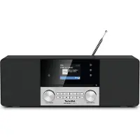 Technisat DigitRadio 3 VOICE - Lydsystem - 2 x 10 watt - svart, sølv