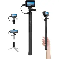 Telesin Selfiestang med powerbank for sportkameraer/mobil S1-CSS-05