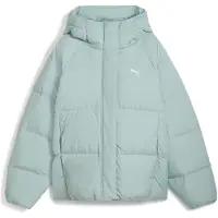 Puma Hooded Down Puffer Jacket Women, Clothing, Light Moss, XXS